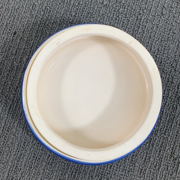 Design Pac Hand Painted Canister Ceramic Blue White Grapevine Country Kitchen - Picture 13 of 13